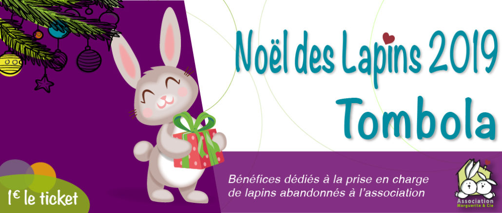 Affiche Tombola Noël des lapins